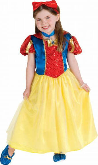 Costume-Principessa-Incantata-Taglia-M-Per-Bambini-Vestito-Carnevale-Completo