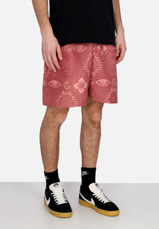 SANTA CRUZ Costume Pantaloncino Donna Venice Swimshort Red Patchwork da donna