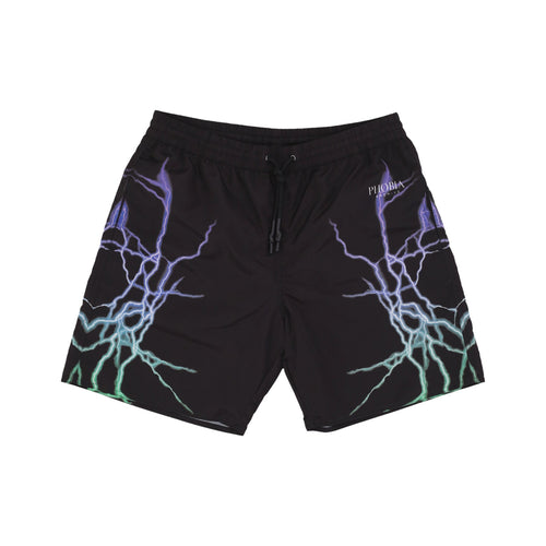 PHOBIA Costume Pantaloncino Uomo Bicolor Lightning Print Swimwear Black da uomo