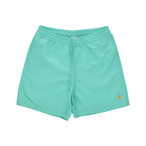 CARHARTT WIP Costume Pantaloncino Uomo Chase Swim Trunks Aqua Green/gold da uomo