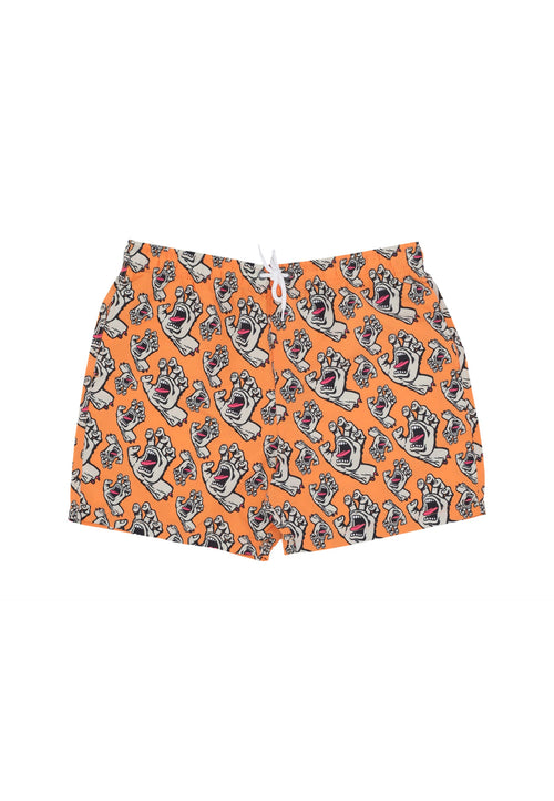 SANTA CRUZ Costume Pantaloncino Uomo Hands All Over Swimshort Apricot da uomo