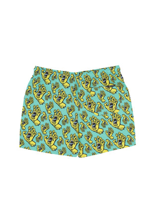 SANTA CRUZ Costume Pantaloncino Uomo Hands All Over Swimshort Turquoise da uomo