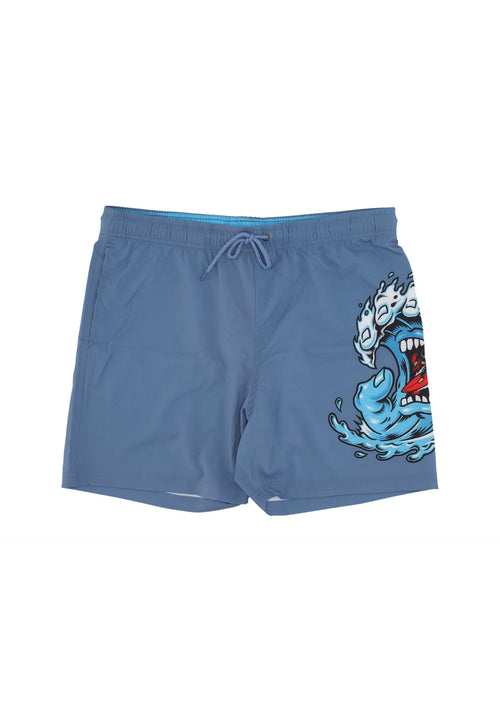 SANTA CRUZ Costume Pantaloncino Uomo Screaming Wave Swimshort Dusty Blue da uomo