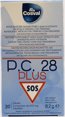 Cosval - P.C. 28 Plus Integratore Alimentare 20 Compresse in Caso Di Mal Di Testa