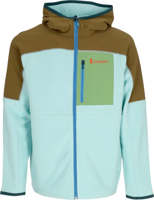 COTOPAXI-Giubbotto-Pile-Uomo-Abrazo-Fleece-Hoodie-Full-zip-Jacket-Oak/sea-Glass-da-uomo