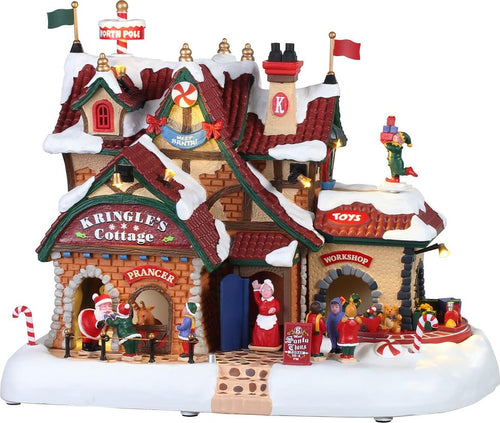 Cottage natalizio decorazione per villaggio di Natale in resina con suoni luci e movimenti Casa e cucina/Decorazioni per interni/Addobbi e decorazioni per ricorrenze/Decorazioni natalizie/Oggettistica MagiediNatale.it - Altamura, Commerciovirtuoso.it