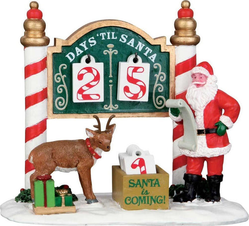 Countdown Natalizio, accessorio per villaggio di Natale in poliresina Casa e cucina/Decorazioni per interni/Addobbi e decorazioni per ricorrenze/Decorazioni natalizie/Oggettistica MagiediNatale.it - Altamura, Commerciovirtuoso.it