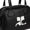 COURREGES-Reedition-Bowling-Bag-in-pelle-in-nero-da-donna