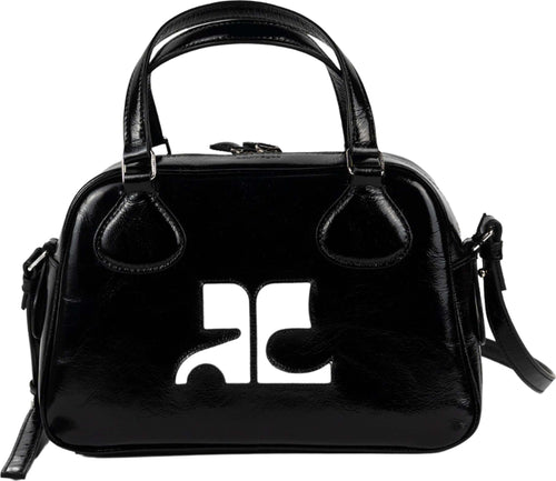 COURREGES-Reedition-Naplack-bauletto-in-nero-da-donna