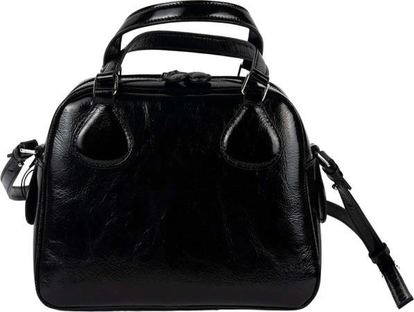 COURREGES-Reedition-Naplack-bauletto-in-nero-da-donna