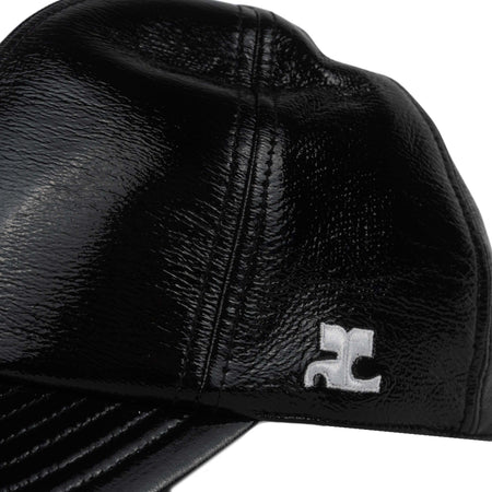 COURREGES-Reedition-Vinyl-cappello-in-nero-da-uomo