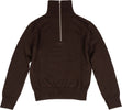 COURREGES-Trucker-maglione-in-lana-in-marrone-da-uomo