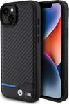 cover-bmw-iphone-14/15-plus-vera-pelle-carbonio