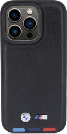 cover-bmw-iphone-15-pro-ecopelle-nera-e-tricolore