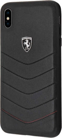 cover-ferrari-apple-iphone-xs-max-vera-pelle-nera