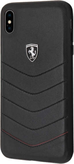 cover-ferrari-apple-iphone-xs-max-vera-pelle-nera