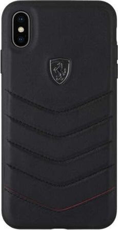 cover-ferrari-apple-iphone-xs-max-vera-pelle-nera