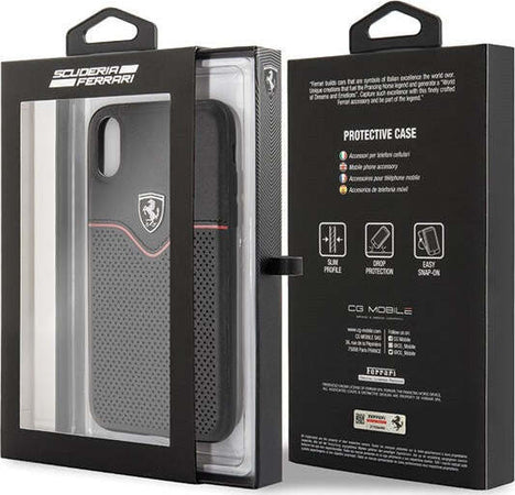 cover-ferrari-apple-iphone-xs-max-vera-pelle-nera