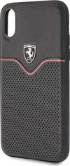 cover-ferrari-apple-iphone-x/xs-vera-pelle-nera
