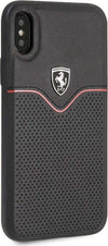 cover-ferrari-apple-iphone-x/xs-vera-pelle-nera