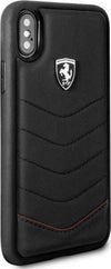 cover-ferrari-apple-iphone-x/xs-vera-pelle-nera