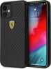 cover-ferrari-iphone-12-mini-effetto-carbonio-nera