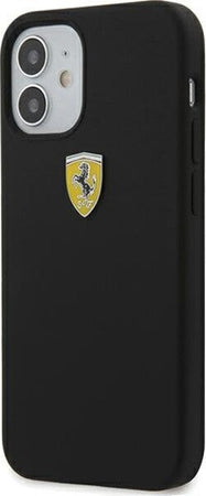 cover-ferrari-iphone-12-mini-silicone--nera