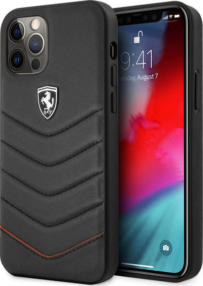 cover-ferrari-iphone-12-pro-max-vera-pelle--nera