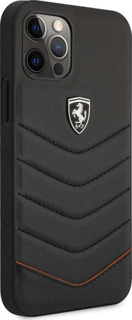 cover-ferrari-iphone-12-pro-max-vera-pelle--nera