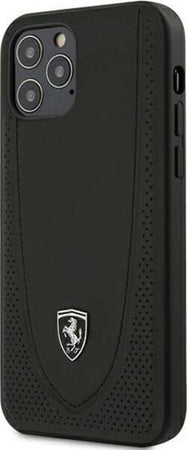 cover-ferrari-iphone-12/12-pro-vera-pelle--nera