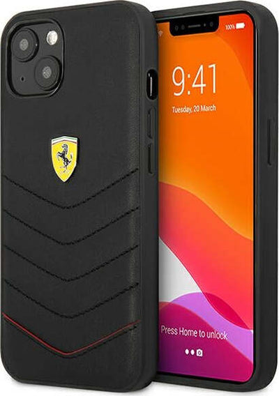 cover-ferrari-iphone-13-in-vera-pelle-black
