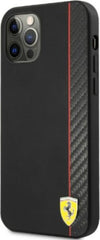 cover-ferrari-iphone-pro-max-effetto-carbonio-nera