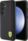 cover-ferrari-samsung-s24-carbonio-nera