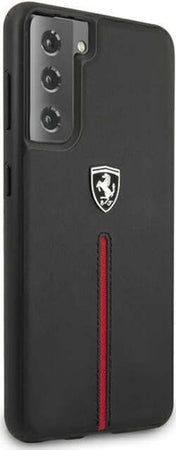 cover-ferrari-vera-pelle-nera-samsung-s21-plus