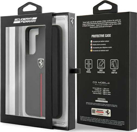 cover-ferrari-vera-pelle-nera-samsung-s21-plus