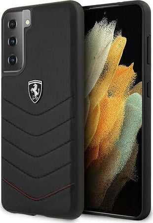 cover-ferrari-vera-pelle-nera-samsung-s21