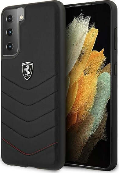 cover-ferrari-vera-pelle-nera-samsung-s21