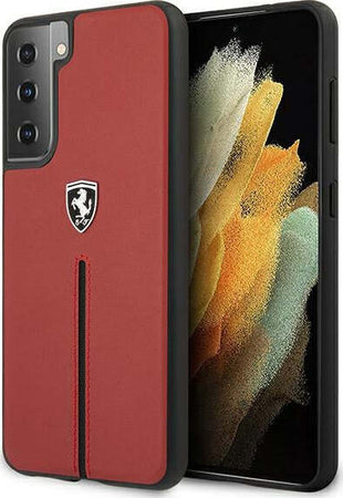 cover-ferrari-vera-pelle-rossa-samsung-s21