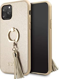 cover-guess-iphone-11-pro-beigecon-anello-gold
