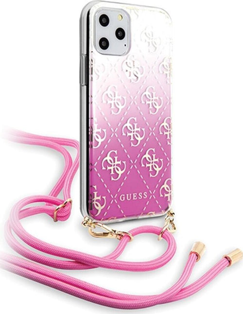 cover-guess-iphone-11-pro-con-laccio-da-collo-pink