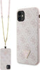 cover-guess-iphone-11-rosa-con-laccio-da-collo