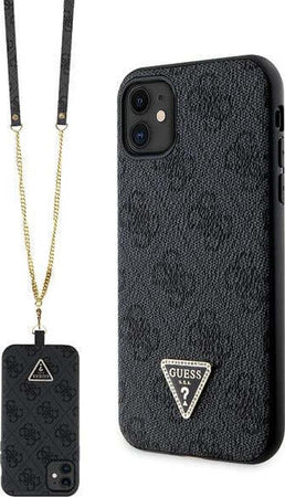 cover-guess-iphone-11-rosa-con-laccio-da-collo