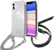 cover-guess-iphone-11-trasparente-con-catena-silver