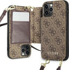cover-guess-iphone-12-/-12-pro-brown-con-tracolla-e-porta-carte-di-credito