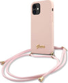 cover-guess-iphone-12-mini-con-laccio-da-collo-pink
