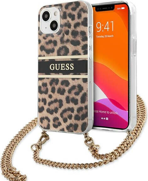 cover-guess-iphone-13-mini-leopard-con-catena-gold