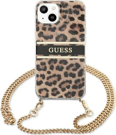cover-guess-iphone-13-mini-leopard-con-catena-gold