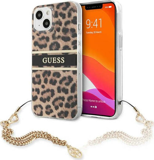 cover-guess-iphone-13-mini-leopard-con-laccio-gold