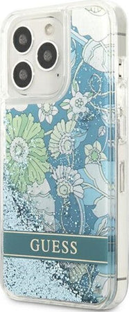 cover-guess-iphone-13-pro-flower-liquid-glitter