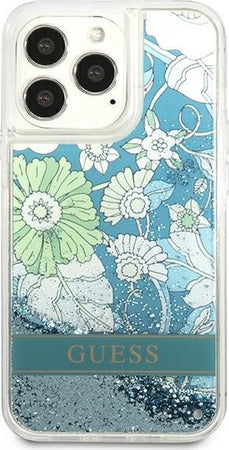 cover-guess-iphone-13-pro-flower-liquid-glitter